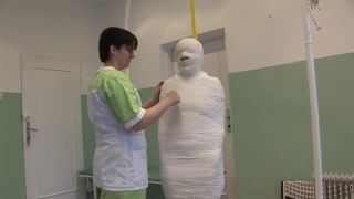 Rough Fuck Mummified And Cased Girl Redhead - 1