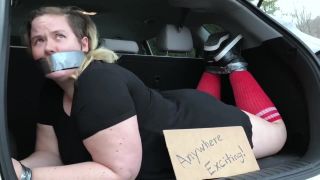 Soapy Hitchhiker Tape Gagged Tease - 1