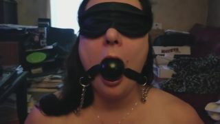 Sex Toy Chubby Sub Teeth Blowjob Punished With Ballgag Facial NudeMoon - 1