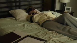 Kissing Blindfolded With Straight Jacket On Bed Groping - 1