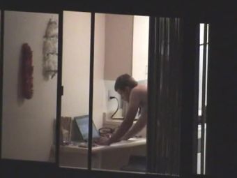 Zenra Voyeur window peep at a couple naked in their home X-Spy - 1