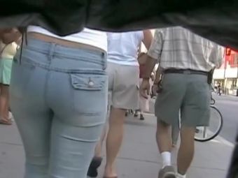 Butt Fuck Hot ass babes caught on cam by street candid voyeur Amature Porn - 2