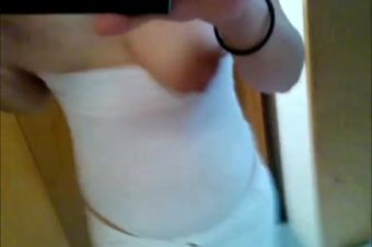 Gay Skinny Busty teen broad shows her rack Masturbate - 2