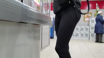 Rachel Roxxx Small round sexy ass in supermarket Flash - 1