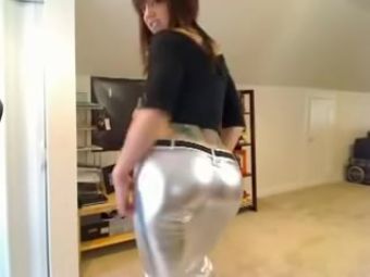Brandy Talore Hotty in silver leggings Gorgeous - 2