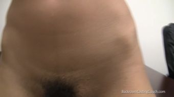 Penis Ebony chick with hairy pussy gets a mouthful of cum Smutty - 2