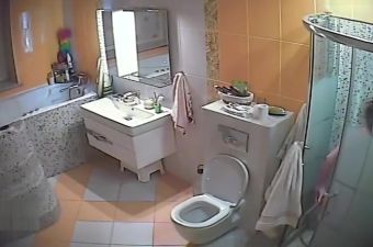 HotShame pregnant wife in the toilet Nipple - 2