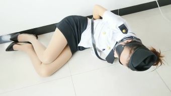 FreeAnimeForLife Chinese official bound and gagged Dyke - 2