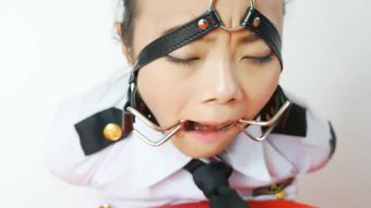 Pink Chinese official bound and gagged Virgin - 2