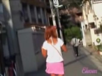 Guy Babe in a white t-shirt and pink skirt got sharked in here Orgasm - 1