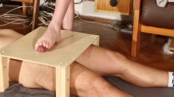 Gay Longhair Super Sexy Cock Stomping & Footjob With Huge Cumshot Pt2 Eva Notty - 1