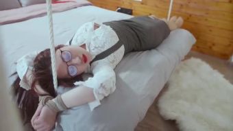 Jerk Off Instruction Asian Tied In Glasses Amateurporn - 1