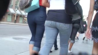 Hot Brunette Pretty Asian wenches engage in public candid video Cuminmouth - 2