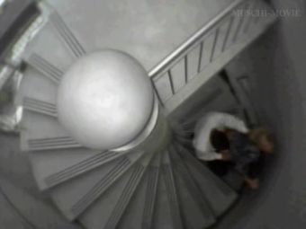 HardDrive Couple doing doggy style on stairs and caught on cam Ameteur Porn - 2