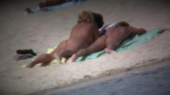 Sexy Aluring beach video of naked bitches relaxing on the beach Kink - 1