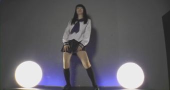 Bubble Butt asian schoolgirl dance Latex - 1