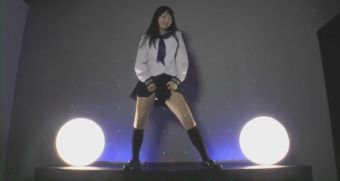 Bubble Butt asian schoolgirl dance Latex - 2