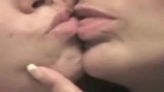 FPO.XXX mother and daughter french kissing tongue Amature - 2
